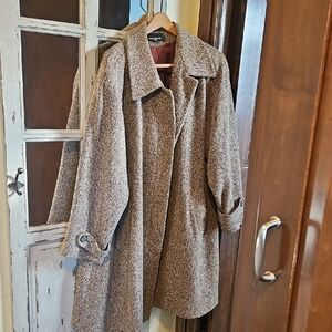 Women's Perfect Condition 39 Inch Length BEAUTIFUL Tweed Coat GORGIOUS IN PERSON